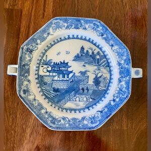 Rare Antique Transferware Warming Plate